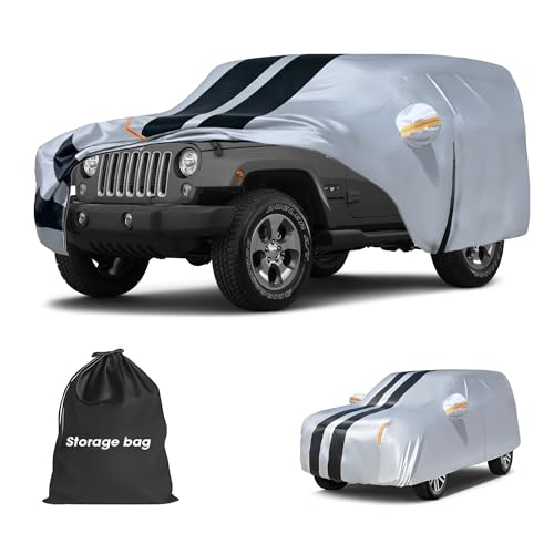 Multi Layer Car Cover Custom Fit for Jeep Wrangle 2 Door CJ YJ JK JL