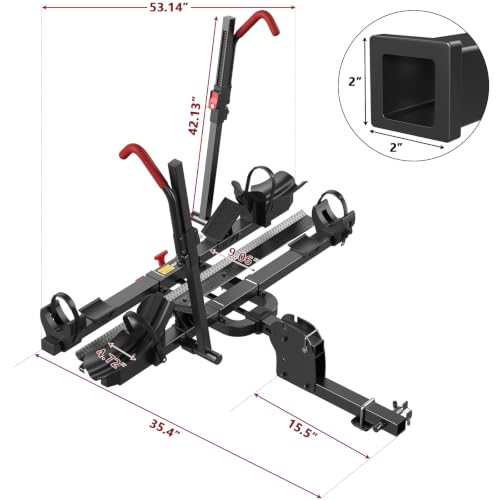 Hitch E Bike Rack with Ramp (2 Count)