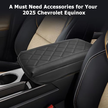 Center Console Cover Compatible with Chevy Equinox Accessories 2025 2026 2027 Equinox Armrest Cover Center Console Pad 2027 Equinox LT