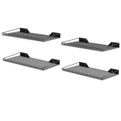 Garage Wall Shelves 23.6"x11.8" Wall Mount Metal Shelves 4 Pack