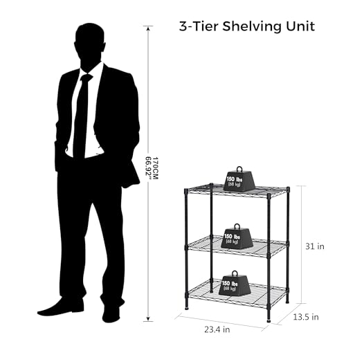 3 Shelf Storage Rack