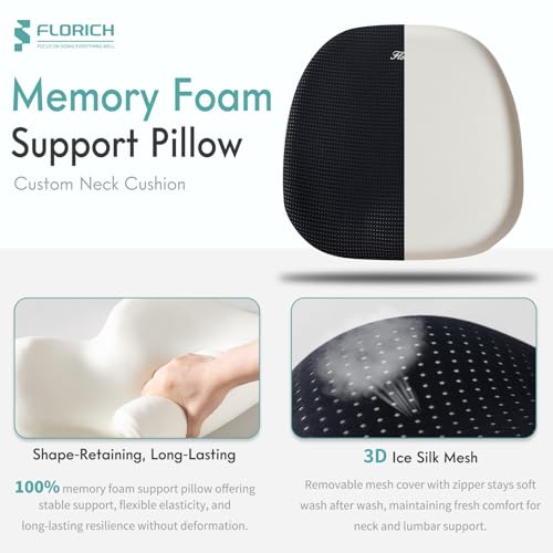 Car Seat Cushion and Lumbar Support Pillow for Office Chair Car