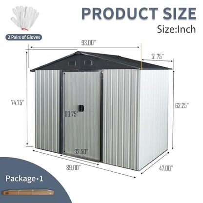 4x8 FT Outdoor Storage Shed