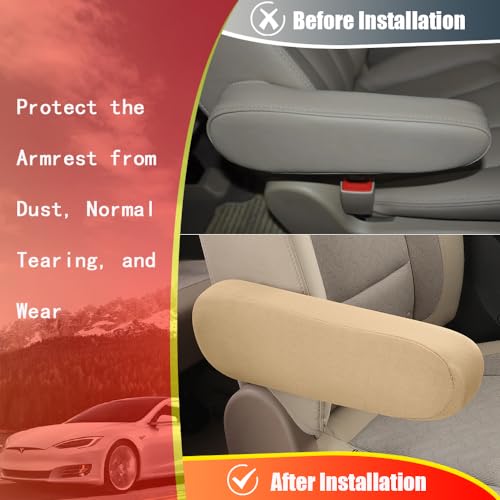 2PC Car Front Seat Armrest Covers