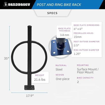Post and Ring Bike Rack