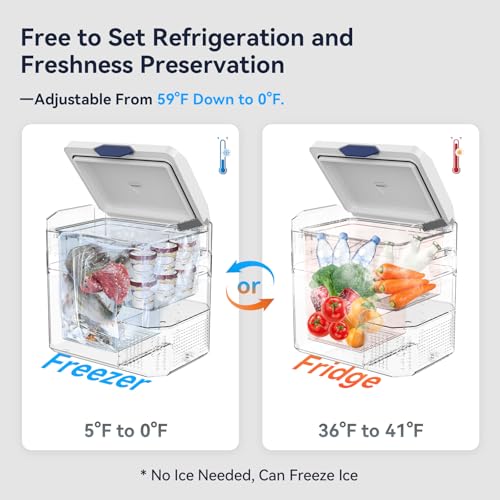 12 Volt Refrigerator Car Fridge Portable 12V 40 Quart Freezer Compressor Cooler 12V