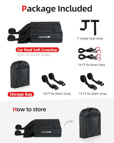 Soft Roof Rack Pads System for Surfboard (58 Foot)