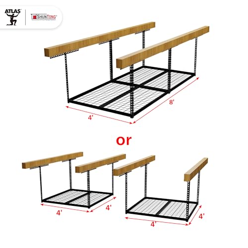 The Atlas Pro 4 x 8 ft Overhead Garage Storage Rack