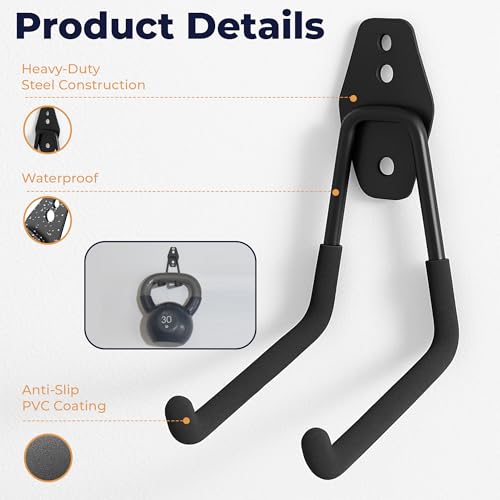 28 Pack Steel Heavy Duty Garage Hooks Storage Hooks with Anti (28 Count)