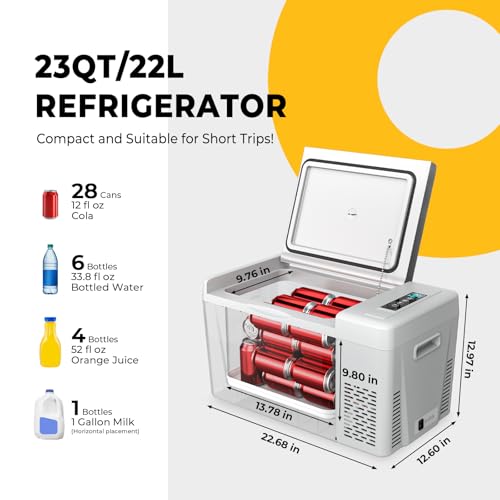 12v refrigerator 23 Quart with Cover