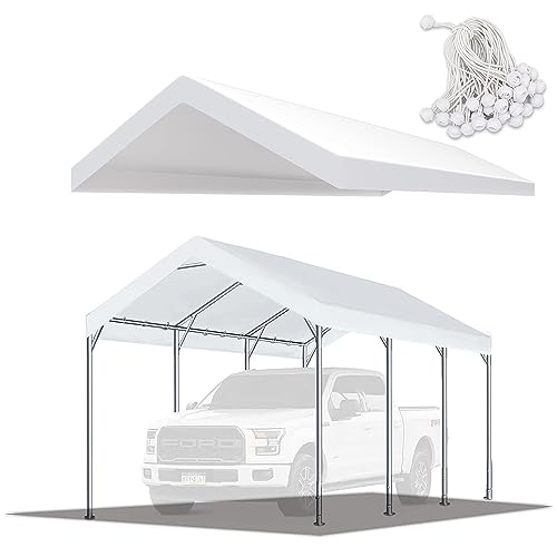 10' x20' Carport Replacement Canopy Cover White