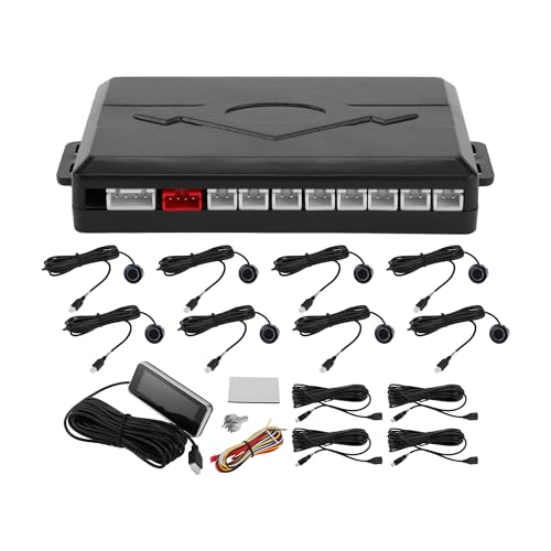 Reverse Backup Radar System Parking Sensors Buzzer Dark Blue