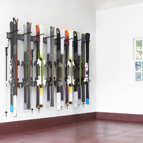 Ski Rack Wall Mounted Ski Storage Rack