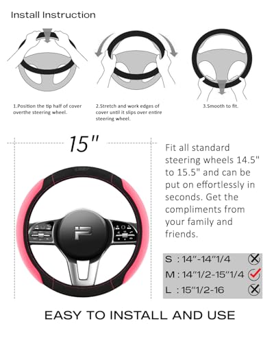 Pink Steering Wheel Cover