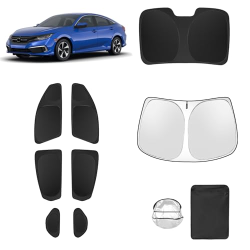 8pcs Car Window Shades for Honda Civic 2016 (8 Count)
