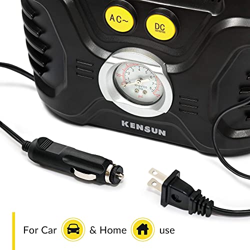 Portable Air Compressor Pump for Car 12V DC and Home 110V AC Swift Performance Tire Inflator 100 PSI for Car