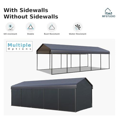 Metal Carport 12x25ft