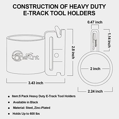 5 Pack E Track Tool Holders