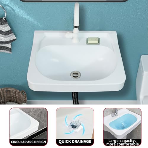 Wall Mount Bathroom Sink 19.7*15.3 No