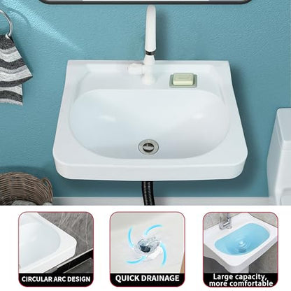 Wall Mount Bathroom Sink 19.7*15.3 No