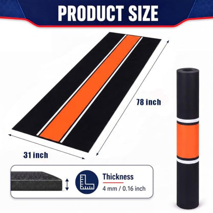 Motorcycle Mat Garage Floor Rug Washable Parking Mats for Garage Floors Non Slip Oil Absorbent Pad Rubber Backing Layer Protects Floor