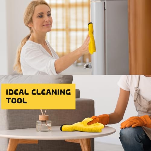 60 Pcs Yellow Microfiber Towels (60 Count)