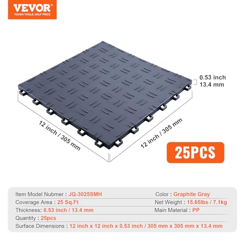 Garage Floor Tiles 12 x 12 x 0.53 inch