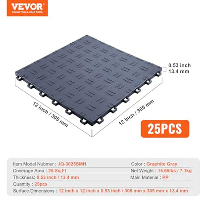 Garage Floor Tiles 12 x 12 x 0.53 inch