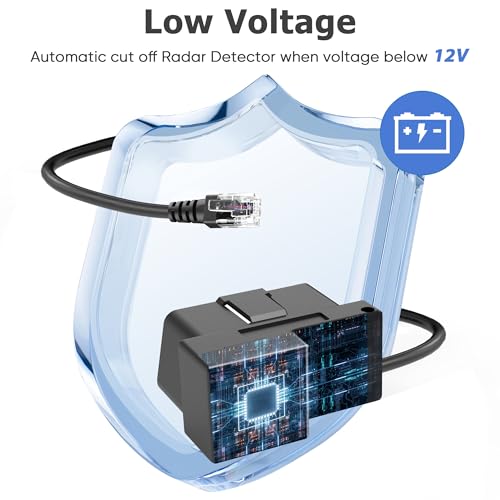 OBD to RJ11 Radar Detector Power Cord