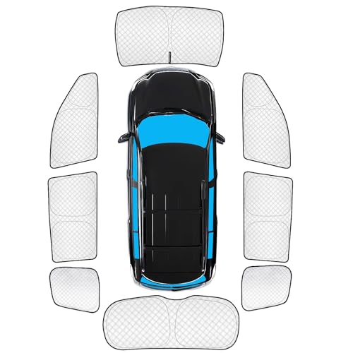 8pcs Thicken Car Sun Shades for Toyota Highlander 2008 (8 Count)
