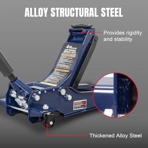 Hydraulic Floor Jack with Dual Quick Lift Pump