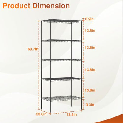 5 Tier Wire Shelf