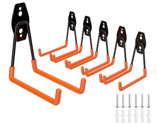 Large Garage Hooks Heavy Duty (6 Count)