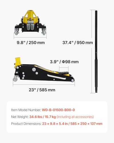 Low Profile Floor Jack 1.5 Ton