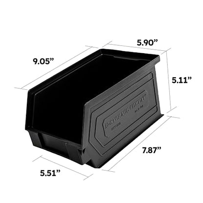 Plastic Storage Bins (12 Count)