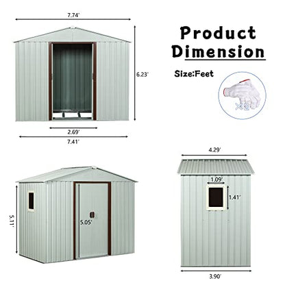 4x8 FT Outdoor Storage Shed