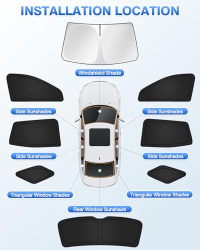 Sunshades for 2025 2026 Chevrolet (8 Count)