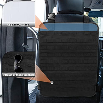 6 Pack Tactical Car Seat Back Organizer for Truck (6 Count)
