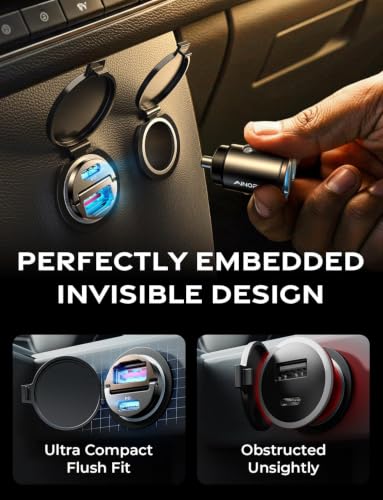 90W Car Charger USB C Fast Charge