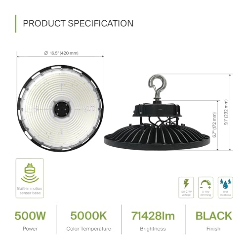 500W LED High Bay UFO Lighting
