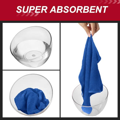 200 Pcs Microfiber Cleaning Cloth 16x16 Inch Microfiber Towels for Car Ultra Absorbent Cleaning Rags Reusable Lint Free Streak Free Detailing Towel for Car Washing Drying Dusting (200 Count)