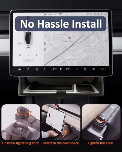 Hidden Under Screen Storage for Tesla Model Y Model 3 Accessories 2020