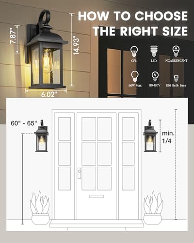 Dusk to Dawn Outdoor Wall Sconce