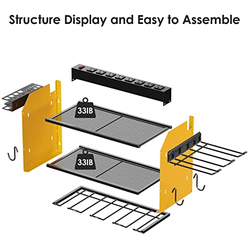 Modular Power Tool Organizer Wall Mount Charging Station