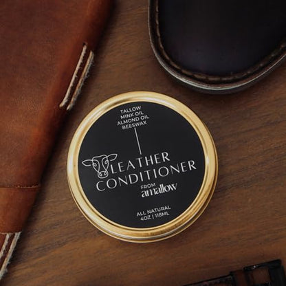 All Natural Leather Conditioner Balm (4 Fl Oz)