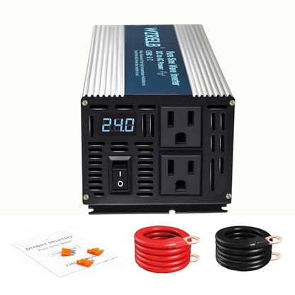 800W Pure Sine Wave Inverter 48V DC to 110V 120V AC Power Converter with LED Display