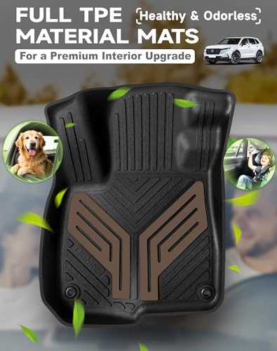 Premium Color TPE Floor Mats Custom Fit for Honda CR