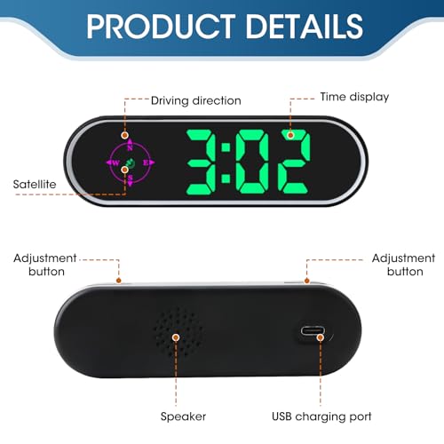 GPS Digital Speedometer for Car MPH