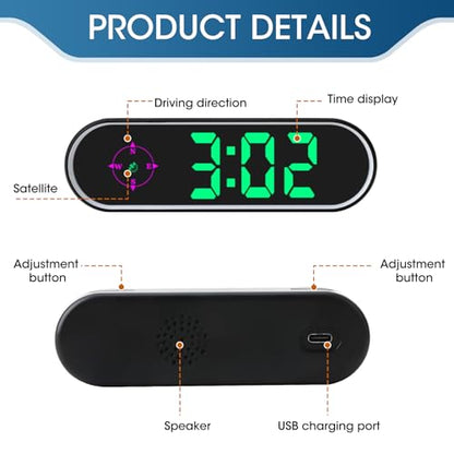 GPS Digital Speedometer for Car MPH