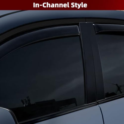 4PCS in Channel Window Visors Rain Guards 4pcs Fit for GMC Acadia 2017